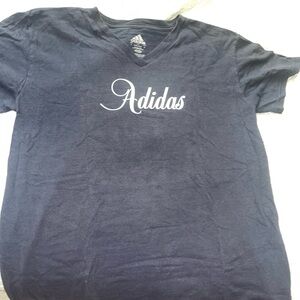 Adidas Vintage Blue Short Sleeve Tee Casual Essential